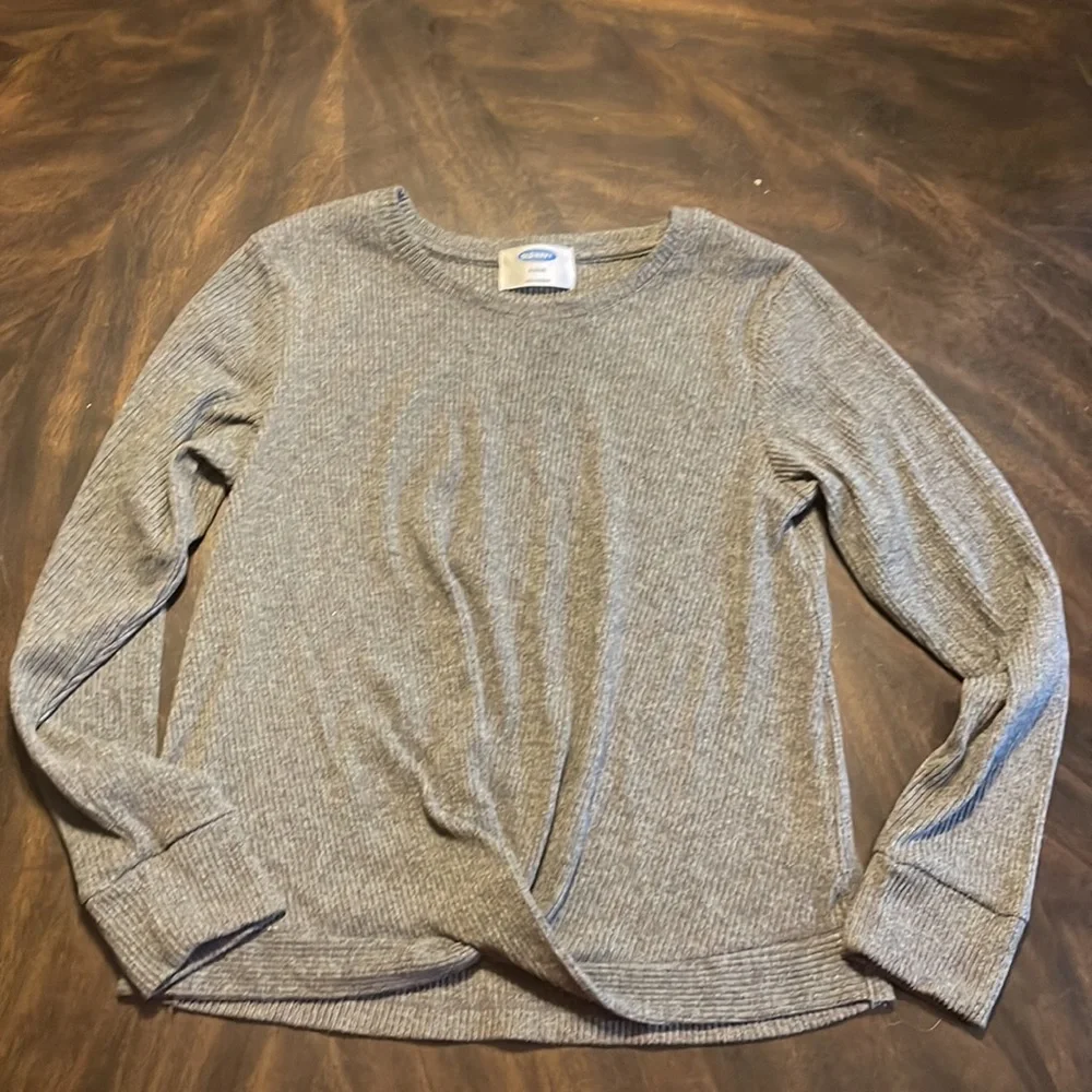 Old‎ Navy Girls XL 14/16 Grey Long-sleeve/ Sweater
